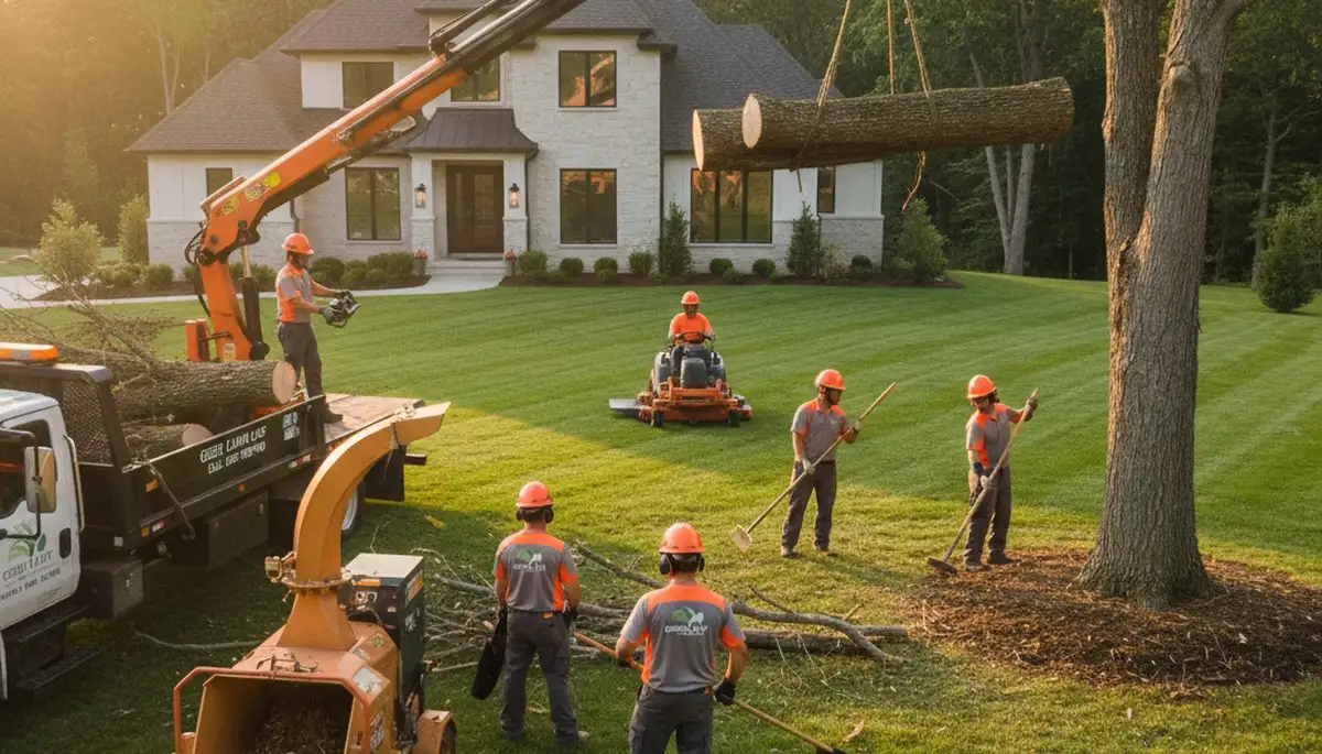 Professional lawn care and tree removal service in Louisville, KY by Chop Chop Tree experts