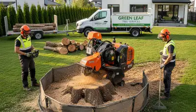 Professional stump removal service in Louisville KY clearing tree stumps safely and efficiently